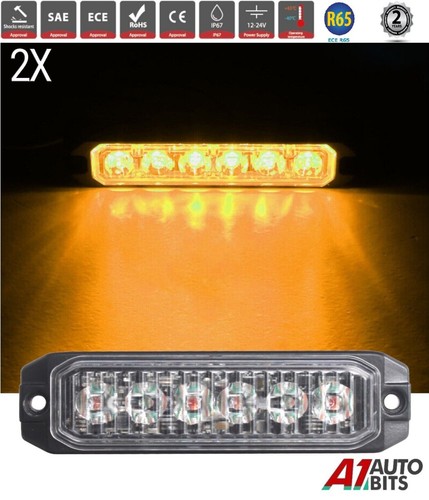 Led orange stroboskop x2 - led,