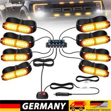 8X LED Frontblitzer, 12 Modi