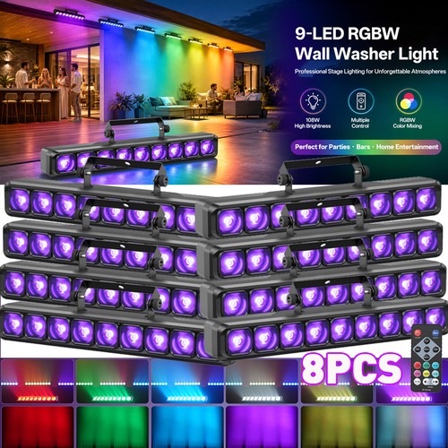 8stk leds wallwasher - 8stk, licht