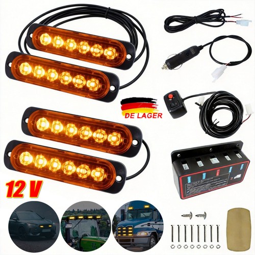 12v led frontblitzer - 4x,