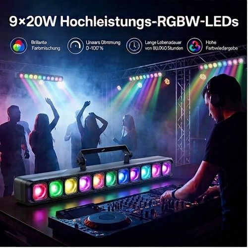 Uking rgbw 135w dmx led - 135w, 9