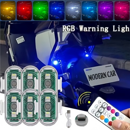 Stück rgb auto - 6, led