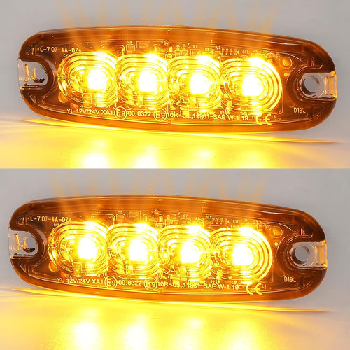 12v 24v 4led warnlicht - 12v/24v,