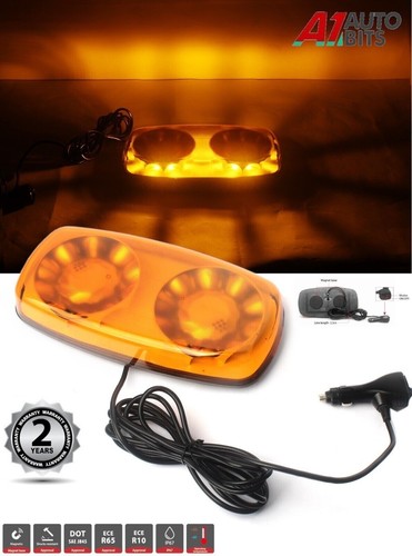 Led orange glas warn - led,