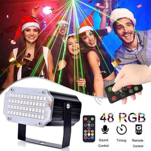 Mini stroboskop licht 48led - mini,